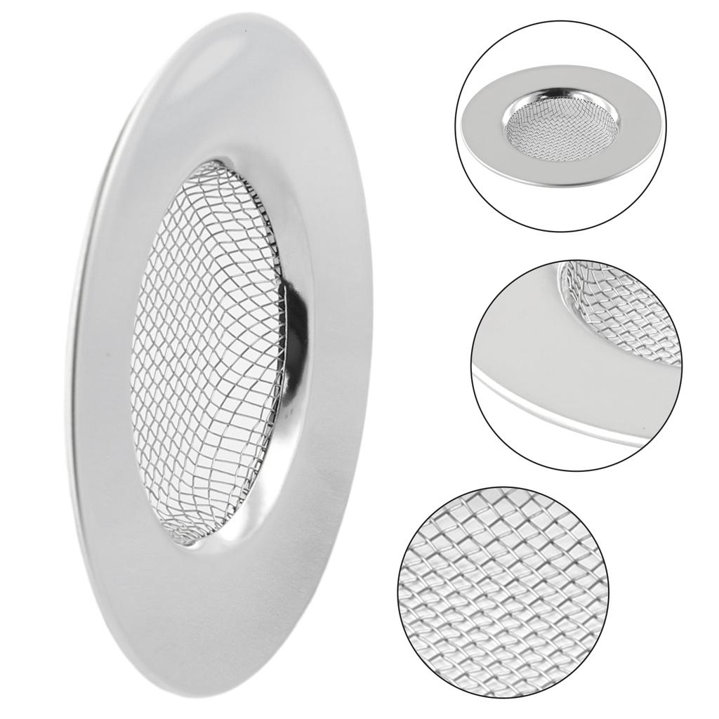 Edelstahl Badewannen Haarfänger Stopper Duschabflussloch Filter mit Griff Metall Spülen Sieb Bodenablauf für Küchel