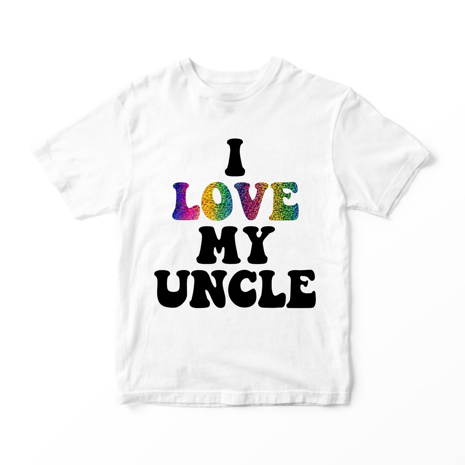 Guncle T-shirt Kids Clothing Boys Girls Rainbow Pride Uncle 100
