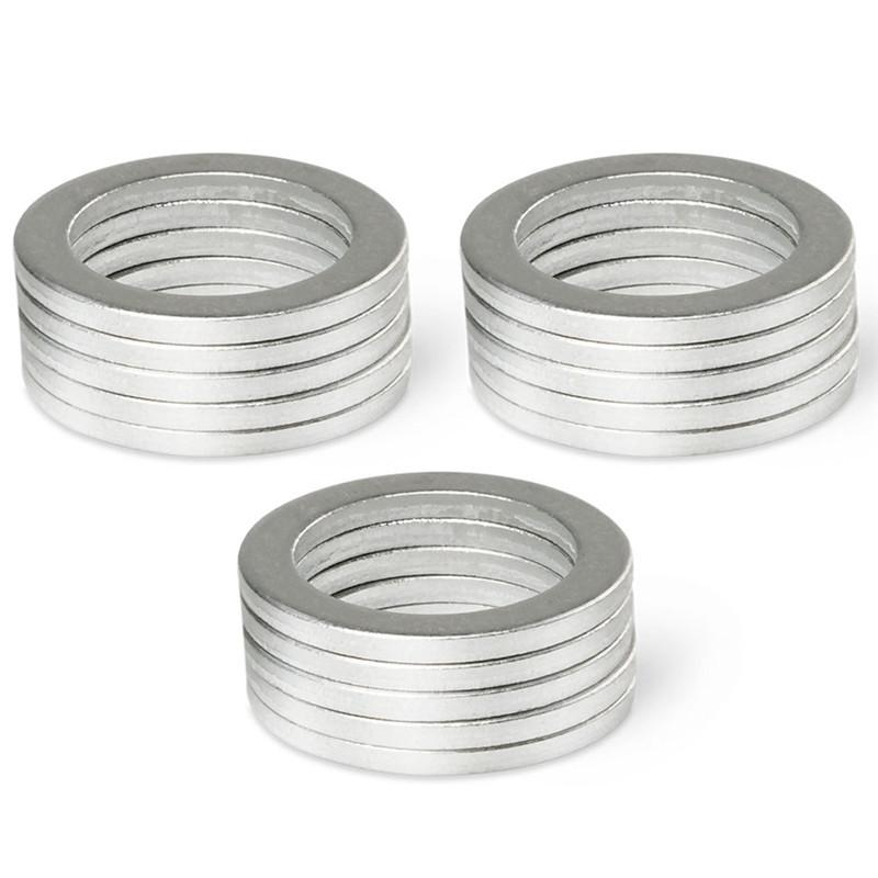 50PCS New Aluminum Oil Drain Plug Gaskets 9956-41-400 995641400 For Mazda 14x20x1.5mm M14 Oil Drain Plug Crush Washers