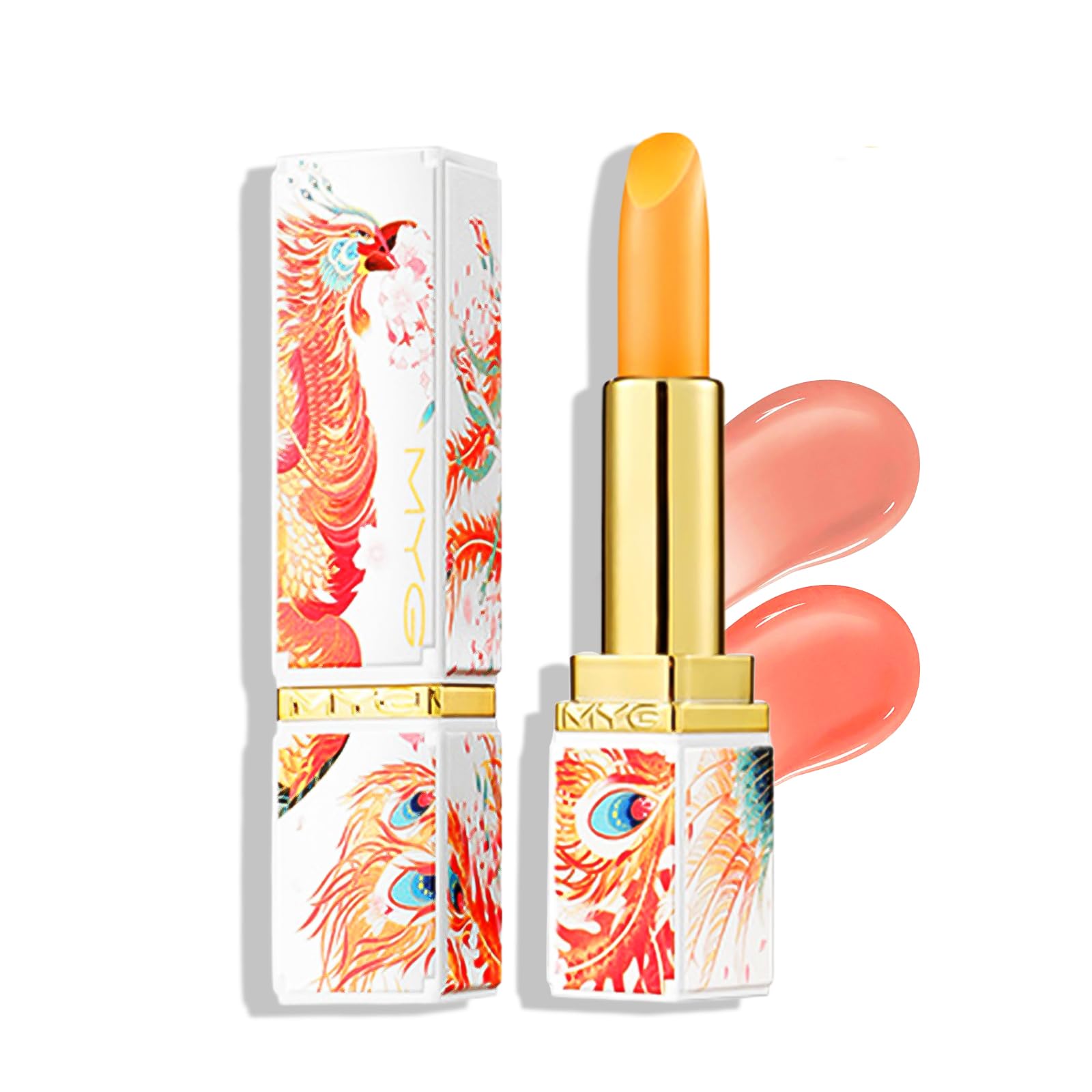 

Lynlyulinger Warm-Inducing Color-Changing Lip Balm: Velvet Texture, Plant-Based Ingredients, Long-Lasting Moisture, Non-Drying, Adds a Healthy Look,