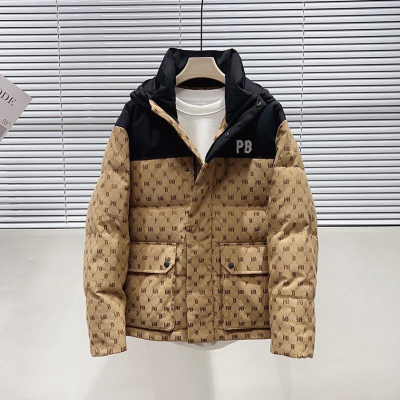 2025 Winter Men`s Jacquard Patchwork Embroidered