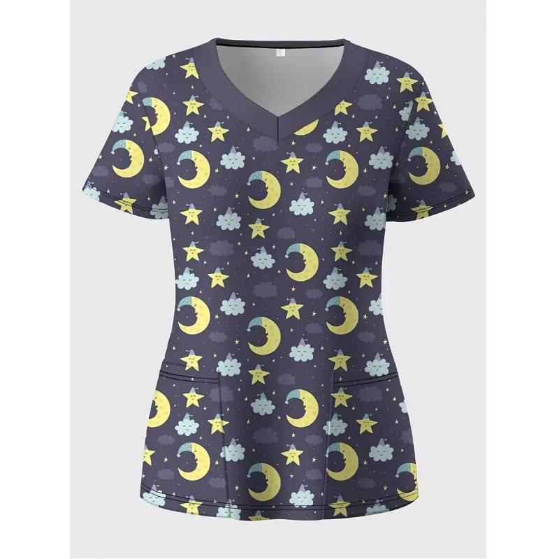 

Женская футболка, летние топы с графическими буквами, классические повседневные укороченные топы с коротким рукавом и V-образным вырезом, повседневные, выходные, принт, лето, весна 3XL