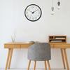 12inch Round Wall Clock Glow In The Dark Luminous Wall Clock Energy-Absorbing Numerals&Hands Wall Time Clock for Bedrooms Office
