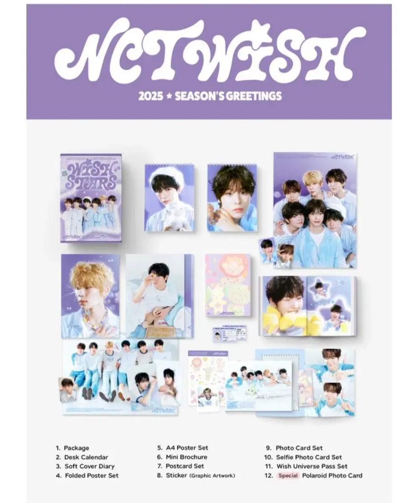 NCT Wish 2025 Season Grit Signature (All Compositions O) / Sion Polaroid