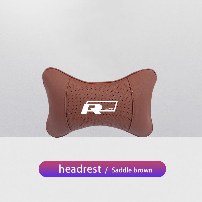 For VOLKSWAGEN VW Car Accessories Seat Headrest Auto Logo Neck Pillow For Volkswagen VW Polo Golf Tiguan Passat Touareg Magotan