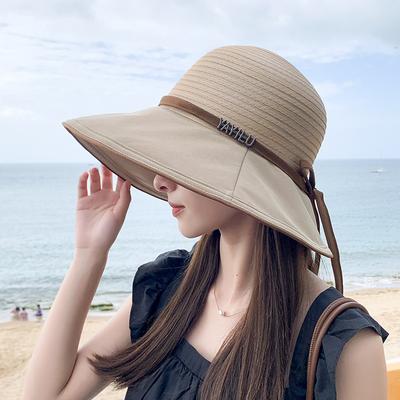 Sun Hat for Womens Summer Beach Straw Hats Accessories Wide Brim