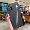Premium Airplane Pattern Phone Case For iPhone16 15 Pro Max Cases iPhone 13 11 12 14Pro XS Max 7 8 Plus XR X Soft Silicone Cover