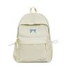 Schoolbag College Student Backpack Junior High School Student Computer Bag Korean Version Simple Girl Bow School Bag Large Capacity Backpack Female