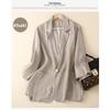 2026 New Casual Three-Quarter Sleeve Short Jacket for Women, Solid Color Blazer
