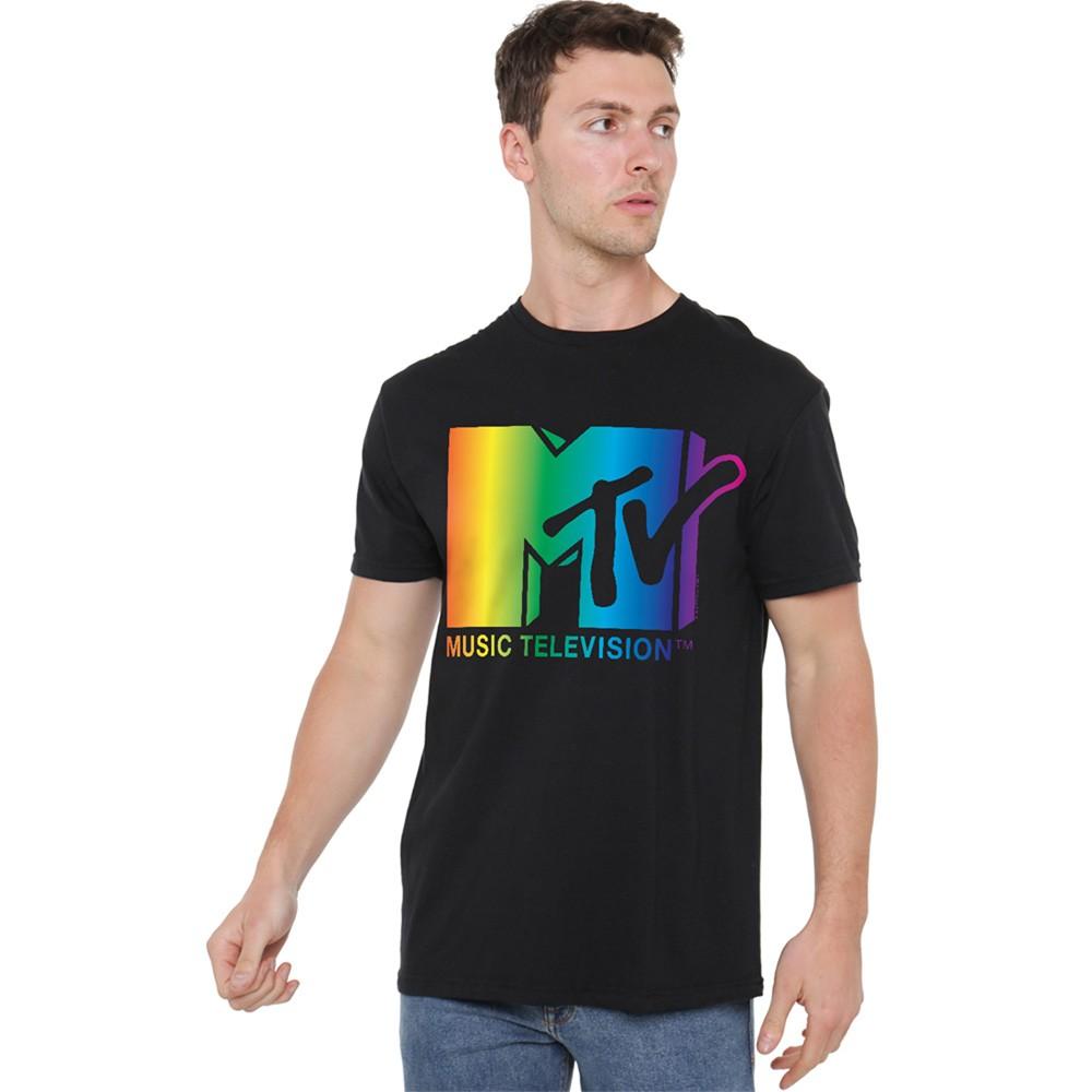 Mtv Rainbow Logo T-Shirt S-5XL Black S