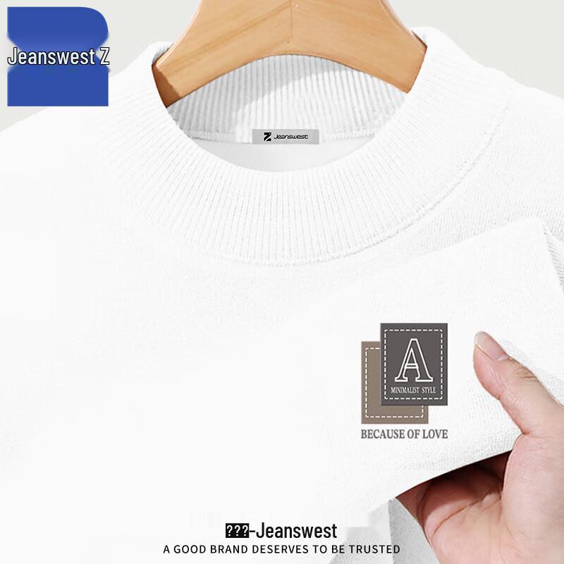 

Jeanswest Z Men s Fleece-Lined Half-High Collar Thermal Sweater ANJ46 M