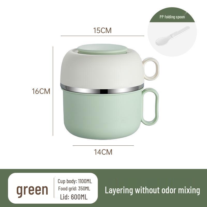 

304 Stainless Steel Leak-Proof Lunch & Freezer Box - Food Grade, Fresh-Keeping, Sealed for Camping & Outdoor Use синий