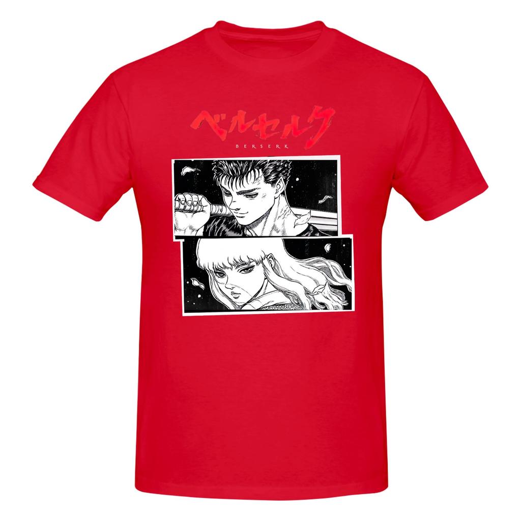 Piece Guts Griffith Funny Cotton TShirt BBerserker Anime Tees Tops For Unisex