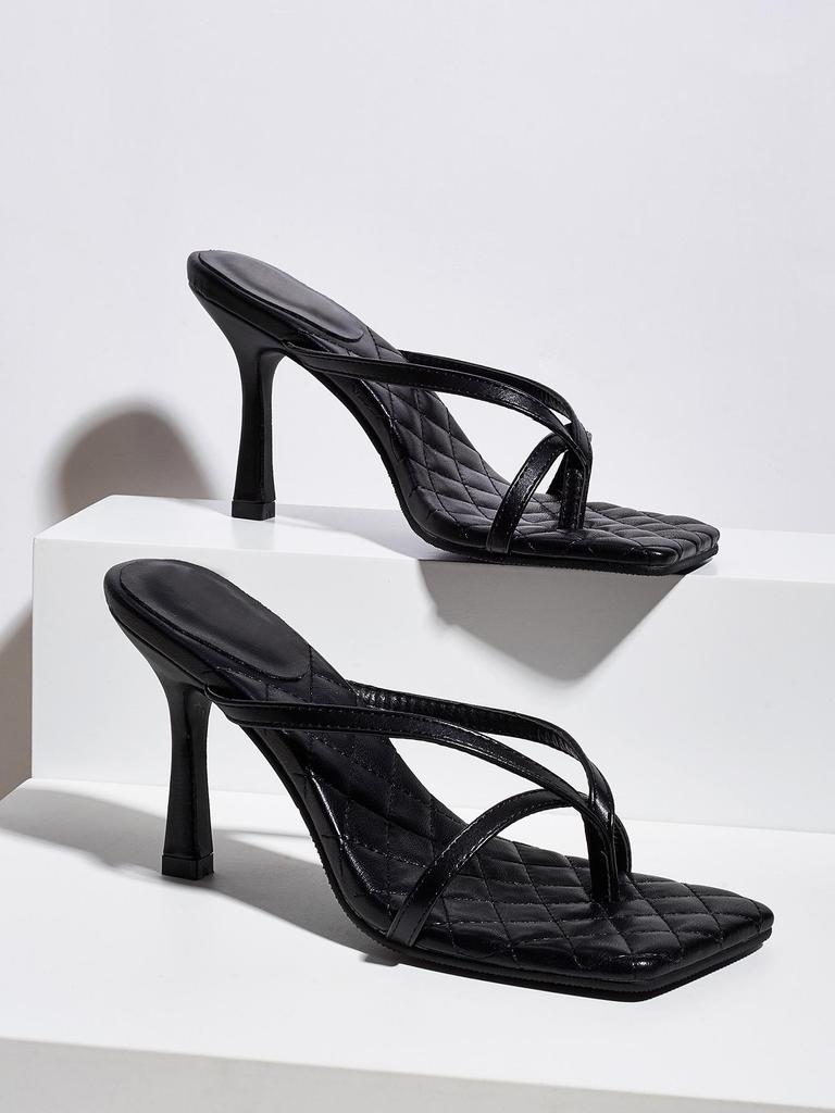 2025 Plus Size Women's Stiletto Sandals & Slippers - Sexy High Heels for Europe & America