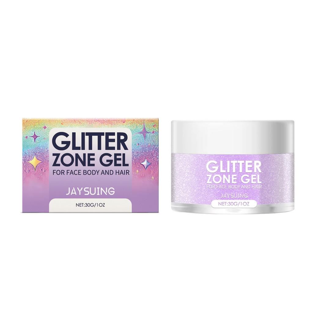 

Jaysuing 30g Neon Purple Shimmer Gel For Body And Hair With Stunning Multi-colored Glow