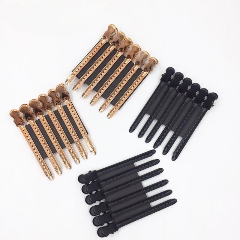 12pcs Salon Professional Hair Clips  Alligator Hair Clips Duckbill Sectioning Clamps Styling Wave Tool for Barber Hair Accessory