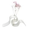 Creative Plant Display 3D Printed Dried Flower Stand, Curved Ribbon Vase, Decorative Holder, Bedroom Container Artificial Rack for Living Room