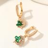 Dolphin Shape Dangle Earrings for Women 2025 New Golden Zirconia Drop Earring Ladys Wedding Party Jewelry Accessories