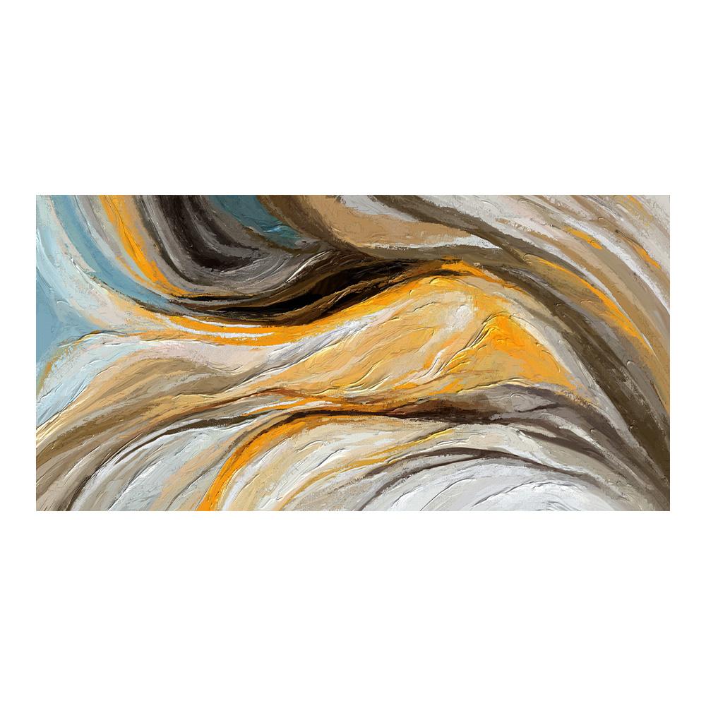 

Абстрактная красочная картина на холсте Оранжевые постеры и принты Прикроватная картина Современный домашний декор Синий Скандинавский Куадрос 50x100cm