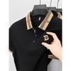 RogueWave Luxe Polo met Korte Mouwen Heren Nieuw High-end Zijde Katoen Ademend Paul T-shirt Mode Casual Herenkleding
