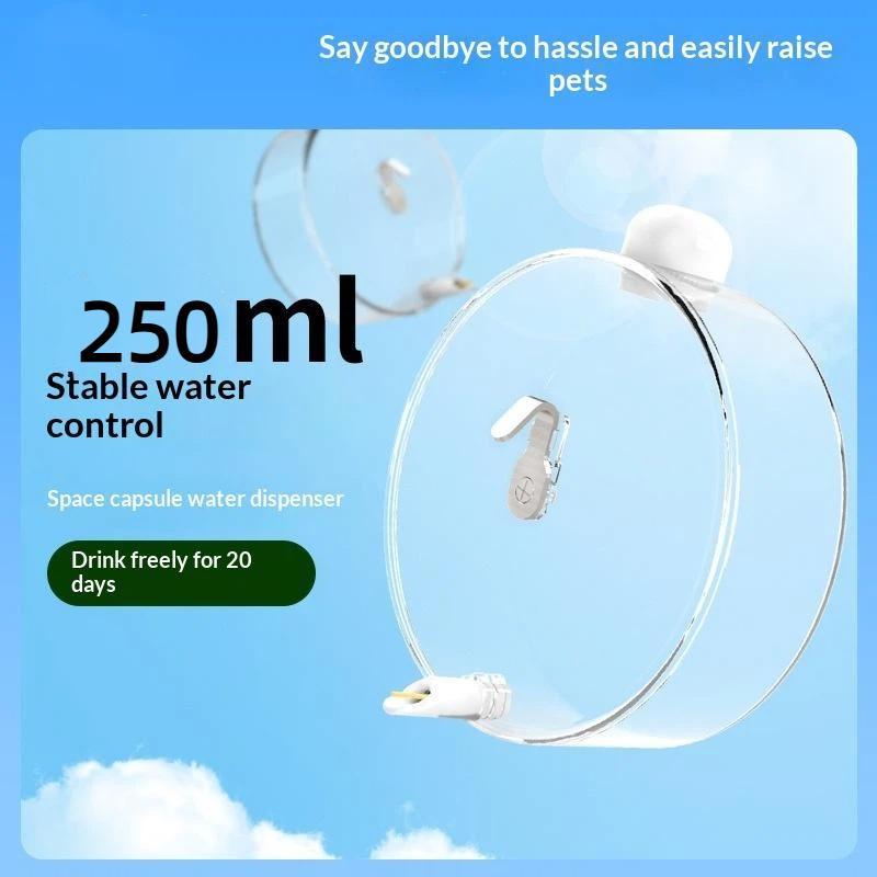 Automatic Needle Firing Pin For Birds Large Capacity Tiger Skin Parrot Water Feeder Birdcage Hanging Pet Birds Supplies