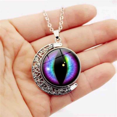 Mehrfarbige Kette, Schmuck, Augen-Halskette, Mondrotation, Geschenk