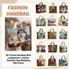 3D Printed Handbag With Ladypattern; Canvas Shoulder Bag Weighing 300 Grams