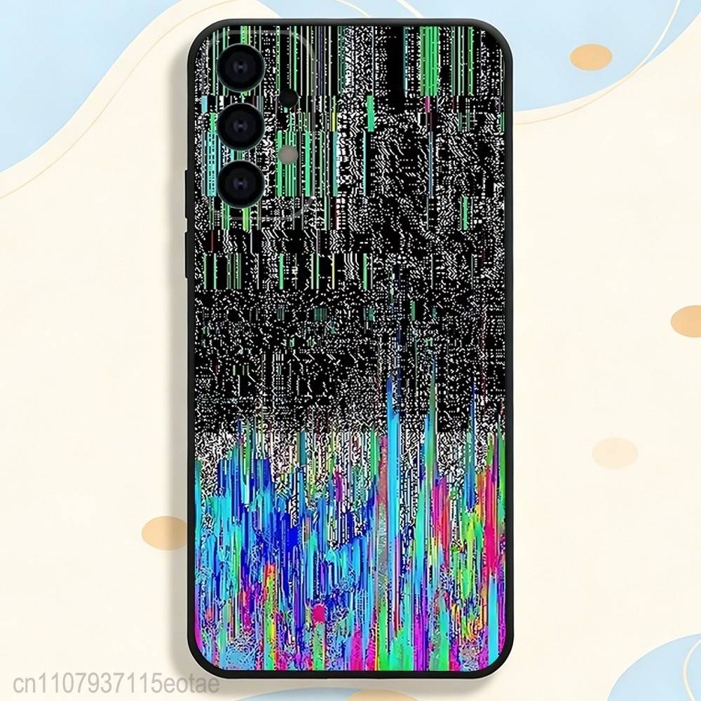 No Signal TV ART Phone Case for Samsung S Series S21 S22 S23 S24 S25 S26 FE Plus Ultra TPU Soft To Skin-friendly Case