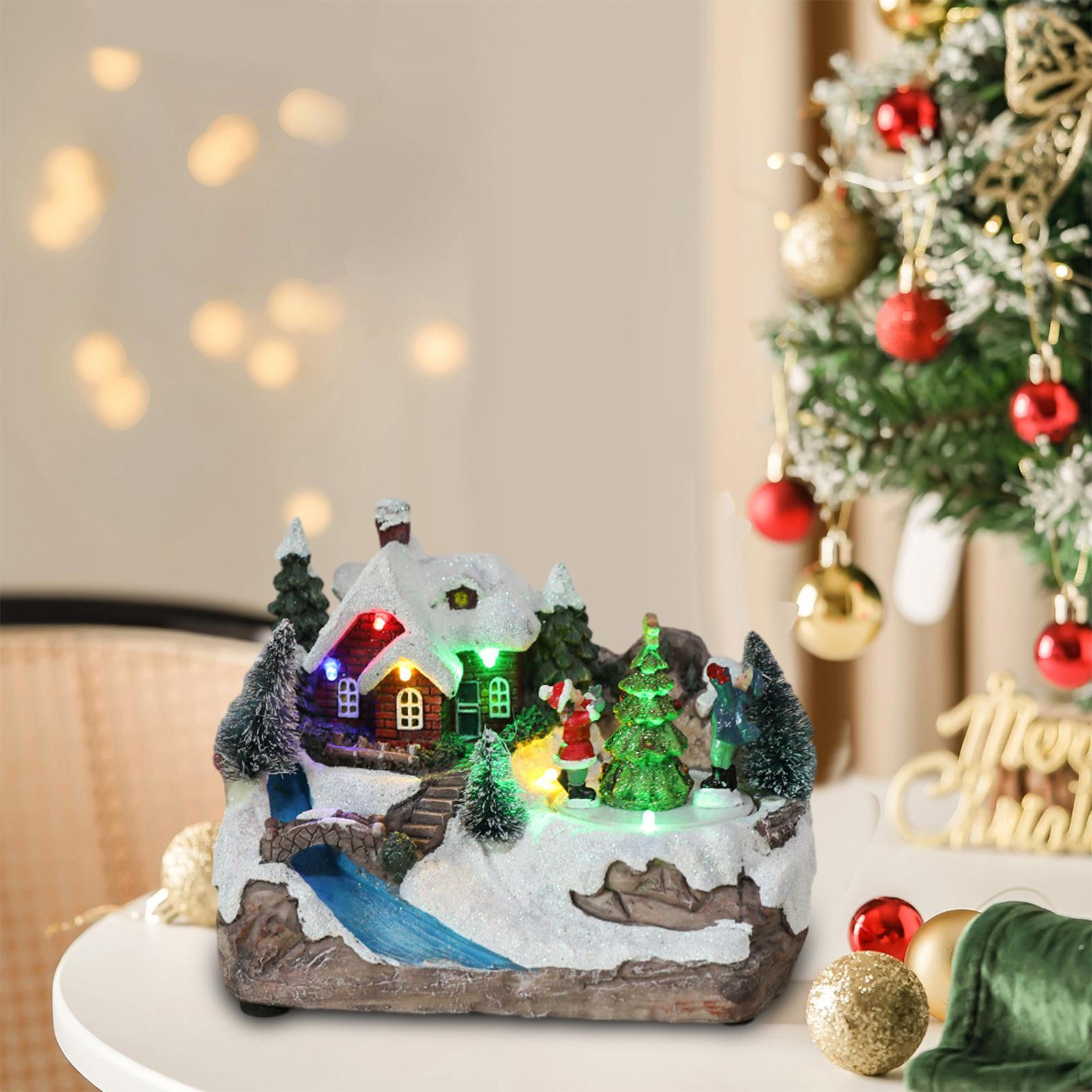 

Рождественский маяк, миниатюрный орнамент, вращающаяся фигурка из смолы для свадьбы, дома, сада