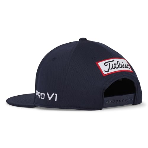 Titleist Tour Elite Flat Bill Cap, Men's, Navy × W