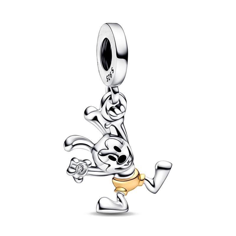 European 925 Silver Charm Pendant for Boys, Girls, Ducks, Planes, Mice Suitable for Original Bracelets DIY Jewelry Accessories