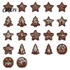 Unique Christmas Gifts 3D Wooden LED Night Light, Hollow Carved Tabletop Decor Seasonal with Warm Glow, Festive Holiday Home And Office Decoration