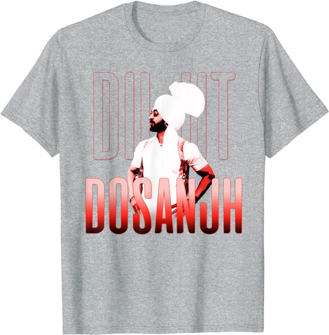 DILJIT DOSANJH | Punjabi Singer | Desi Apparel | Punjabi T-Shirt Music Lover Vintage Style Graphic Tee Tops Short Sleeve Blouses