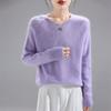 Autumn And Winter New Wool Sweater Pulled Knitted Crew Neck Loose Sweater Top With Knitted Sweater Bottoming Shirt Casual