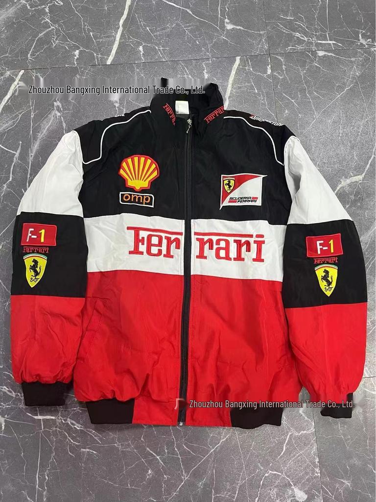 F1 Verseny Motoros Dzseki: Teljesen Hímzett, Hétköznapi Hosszú Ujjú, Téli Pamut