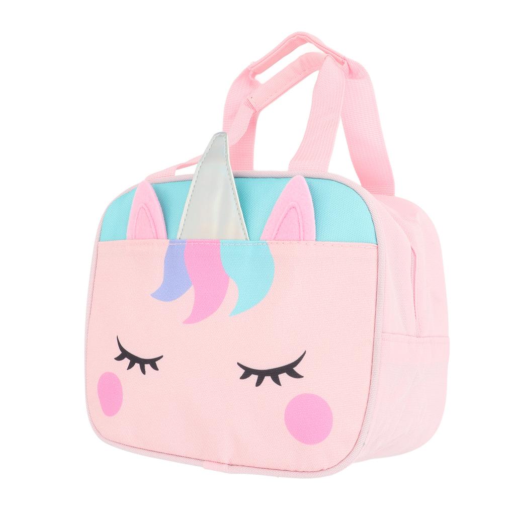 Children S Meal Bag Thick Handle Oxford Fabric Colourfast Cute Portable Kids Lunch Bag for Kids Boys and Girls Unicorn
