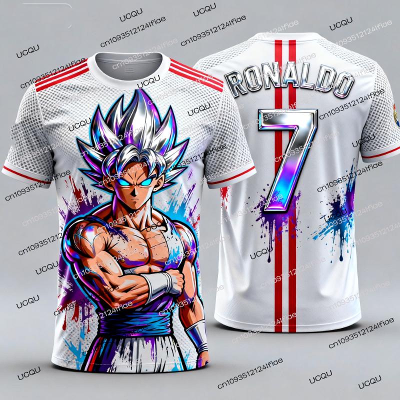 2026 Nowości Dragon Ball Z Goku/Vegeta Edycja Specjalna Koszulka Piłkarska Ronaldo Nr 7 Koszulka Piłkarska Specjalna Koszulka dla Fanów Zestaw