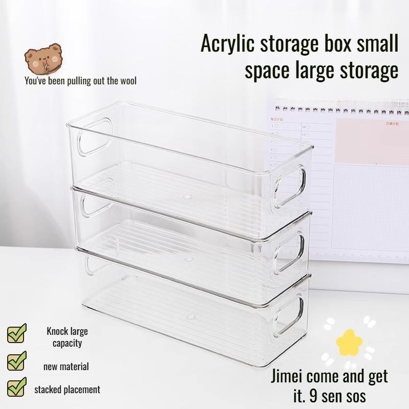 Organisateur de bureau multicouche acrylique transparent sens avancé des cosmétiques papeterie articles divers étagère organisateur de dortoir