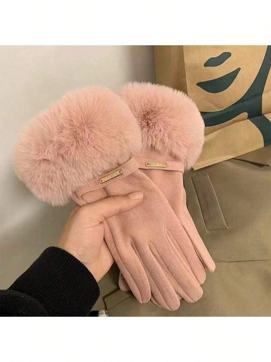 Women s Fleece Winter Gloves, Touchscreen Convertible Mittens Foldable for Cycling, Warm Lined Outdoor Gloves