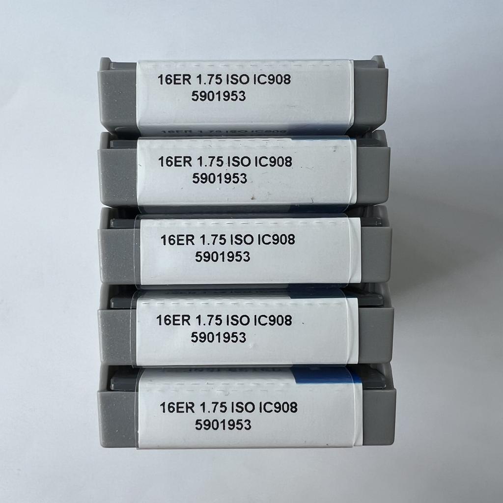 ISCAR / 16ER1.75ISO IC908 / Industrial Indexable Carbide Inserts 10 Pcs