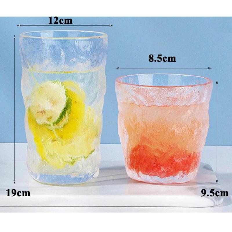 Drinking Glass Japanese Style Coffee Milk Bear Walnut Sleeve Glass Tea Mugs Coffeeware Drinkware Gift for Home-use Bar Party
