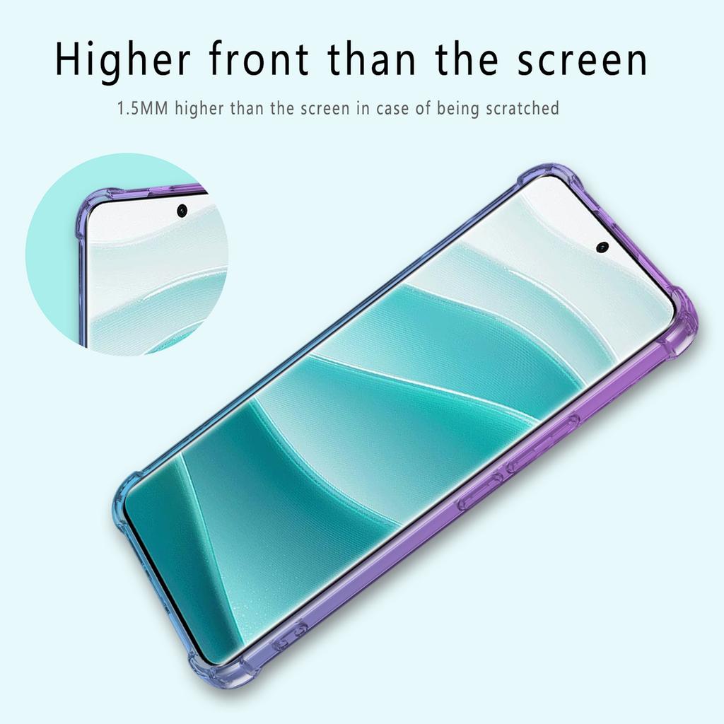 Four-corners Shockproof Gradient TPU Case for Xiaomi Redmi Note 1 Pro G 14 Pro+ Plus Protective Cover Fundas Coque Capa