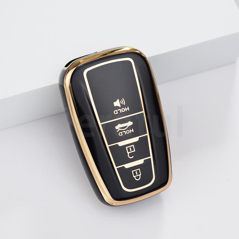 Tpu Car Key Cover Case Auto Shell Fob Holder For Toyota Rav4 Corolla Camry Prius Avalon Hybrid Highlander