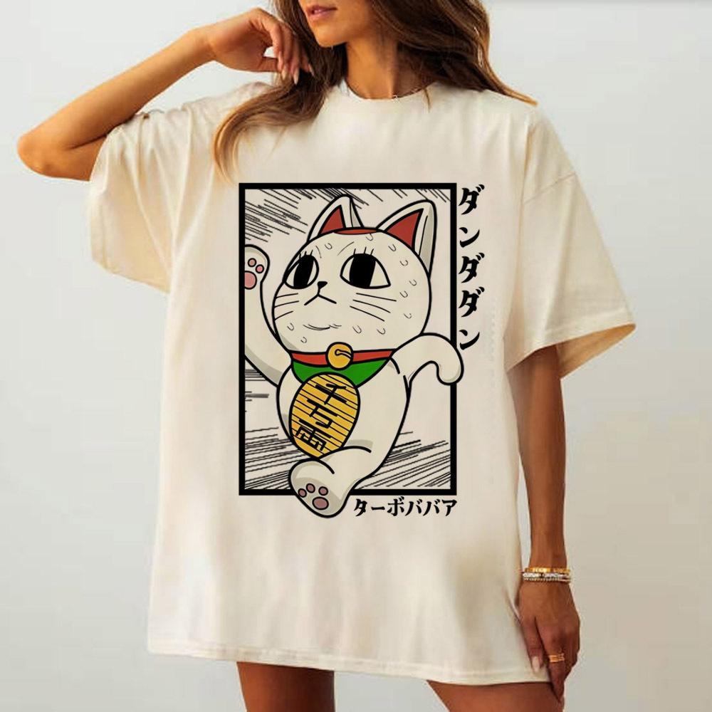 Dandadan t shirt Women kawaii 80s Vintage Psychedelic Punk Women shirt anime 2000s Classic University Graphic 80s