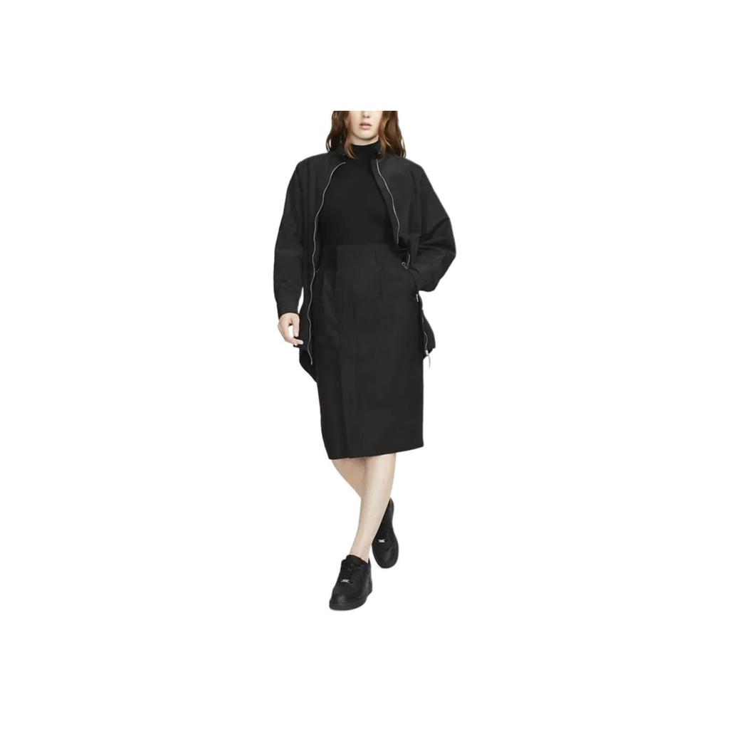 Nike Esc Solid Color Pocket Zipper Woven Cargo Skirt Women Skirts Black DR5402-010