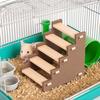 1PC Plastic Hamster Climbing Ladder Multi-Level Hideaway Bathroom Platform for Small Pet Gerbils Hamster Ladder Cage Landscaping