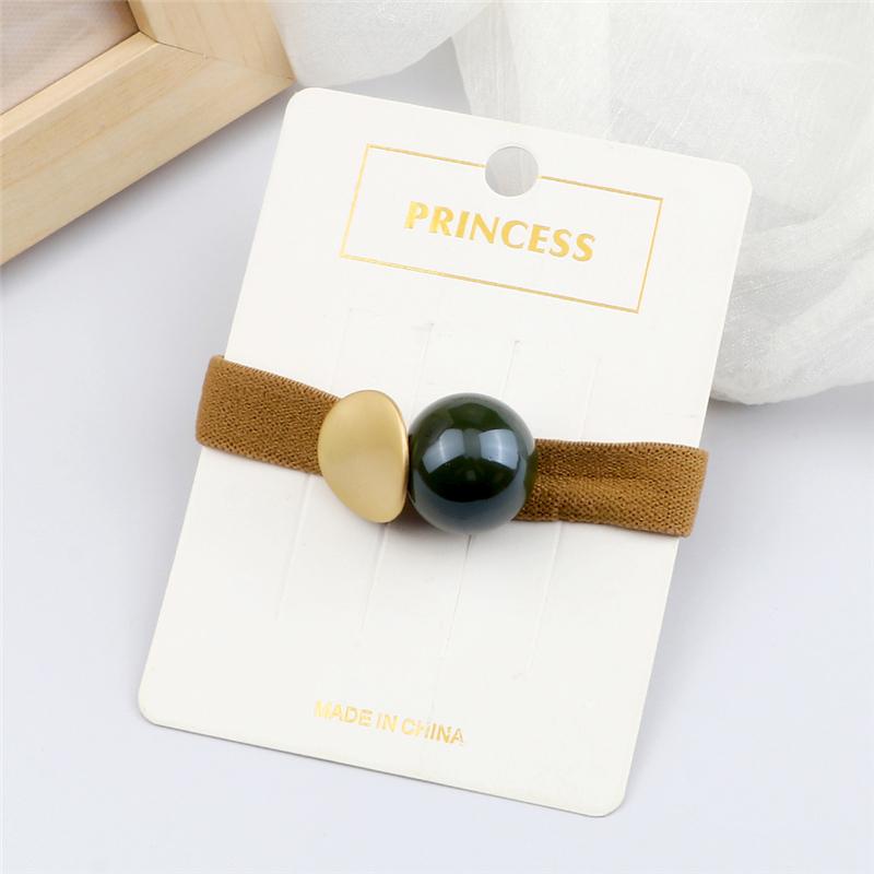 Korean Crystal Beads Headband Women Girls Hair Bands Fashion Elastic Scrunchies Hair Accessories Headwear Ponytail Holder Gifts