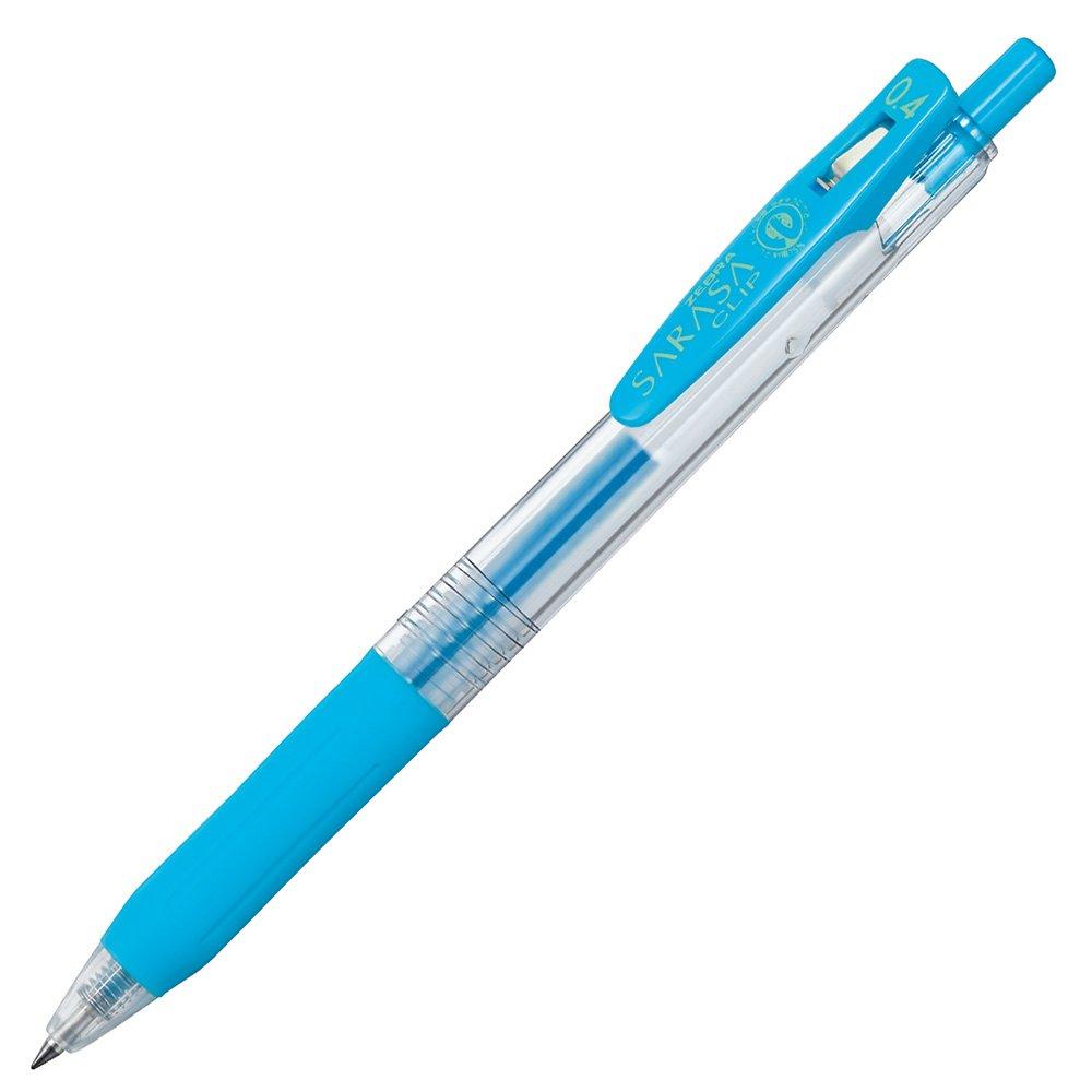 Zebra Sarasa Clip Gel Ballpoint 10 Pen, 0.4 Inch, Colors, JJS15-10CA