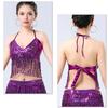 Women Sparkling Sequin Tops Belly Dance Fringe Costume Glitter Factor Party Sparkling Tops Festival Attire Carnival Outfit