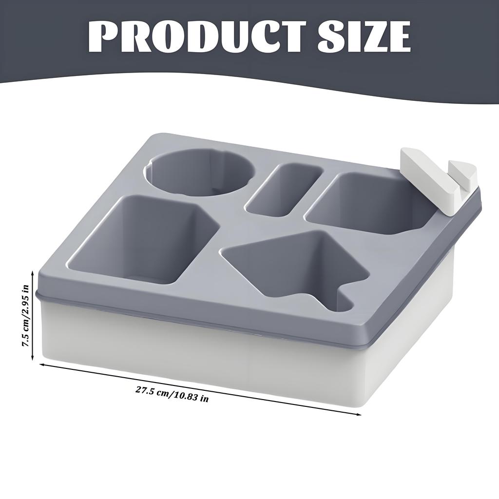 Armrest Caddy - SpillGuard Cup Holder & Phone Stand BPA-Free Silicone (Living Room/Car Companion)